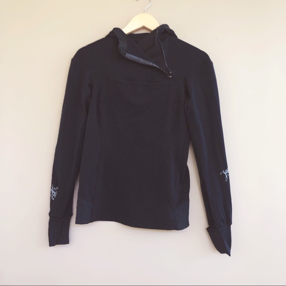 lululemon athletica Tops - • Lululemon • Black Pullover Hoodie Luon 4